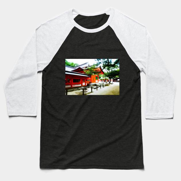 Photography - Hidden Japanese temple Baseball T-Shirt by Karoのkyuuto